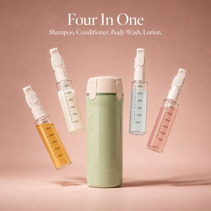 Leak-Proof 4-in-1 Travel Dispenser