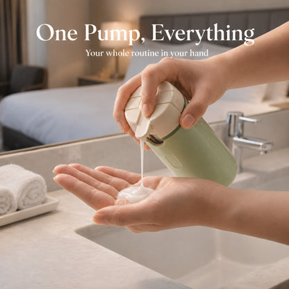 Leak-Proof 4-in-1 Travel Dispenser